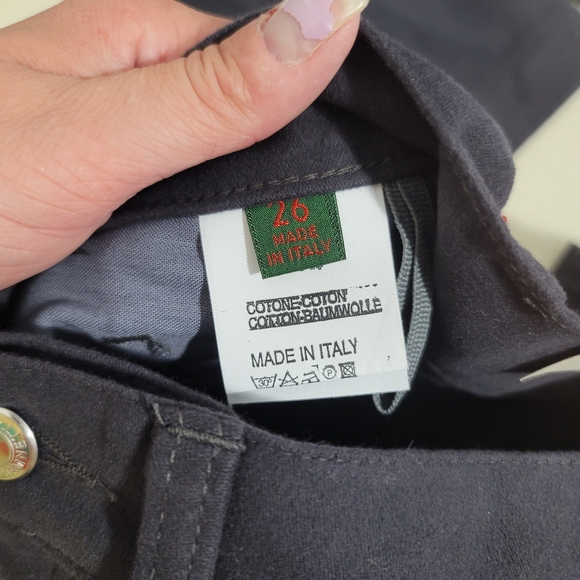 Katherine Hamnett Denim Vintage Jeans Womens 26 Black Cleo Straight High Italy - Picture 12 of 14